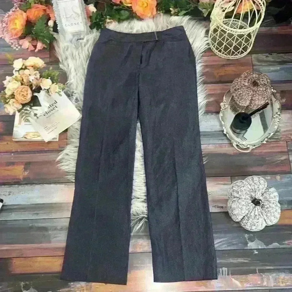 Rafaella Pants - Rafaella Studio Dress Trousers with Metal Accent on Waist, 6